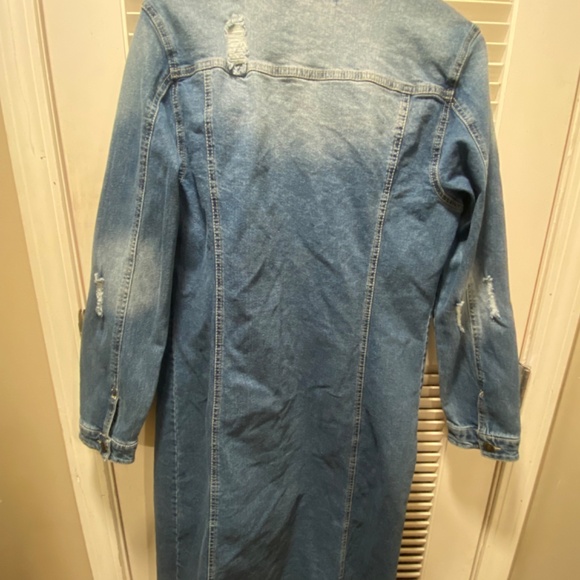 New Love True Jean Jacket Duster - Picture 2 of 10